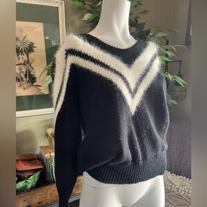 Vintage Angora blend Chevron Women's Sweater